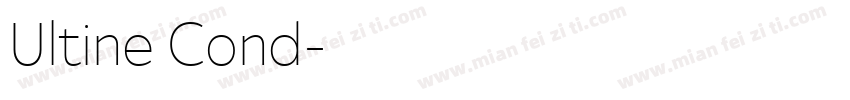 Ultine Cond字体转换